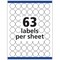 Avery Multiuse Removable Round Labels with Sure Feed, 945, 1", White Labels (6450) - 5 Pack